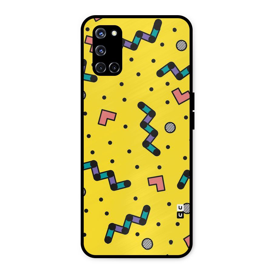 Block Shades Metal Back Case for Oppo A52