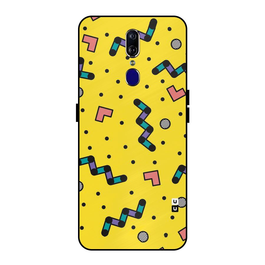 Block Shades Metal Back Case for Oppo F11