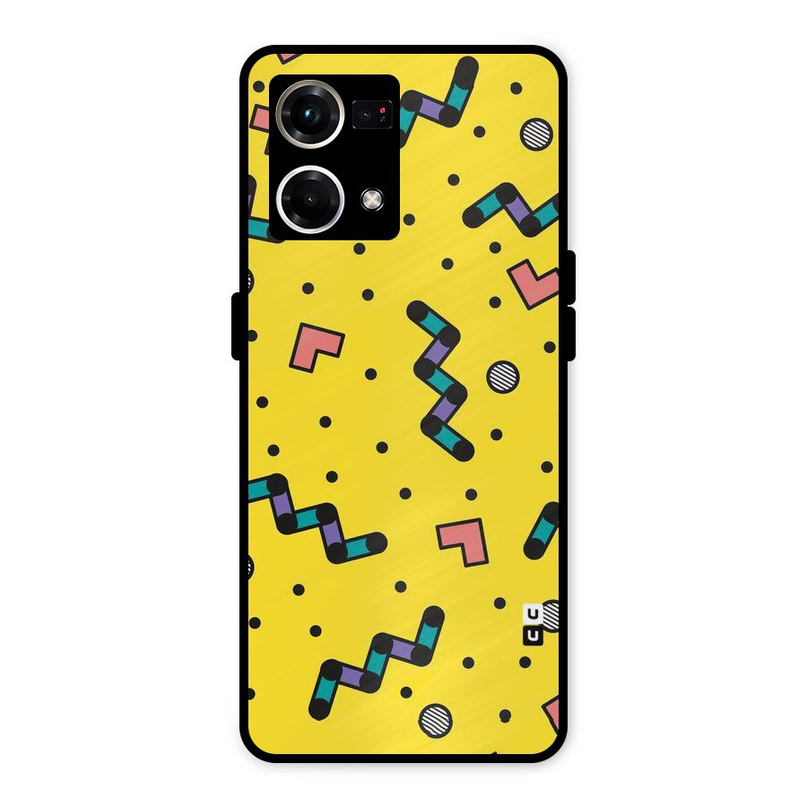 Block Shades Metal Back Case for Oppo F21s Pro 4G