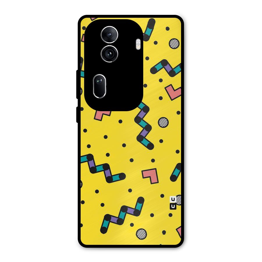 Block Shades Metal Back Case for Oppo Reno11 Pro 5G