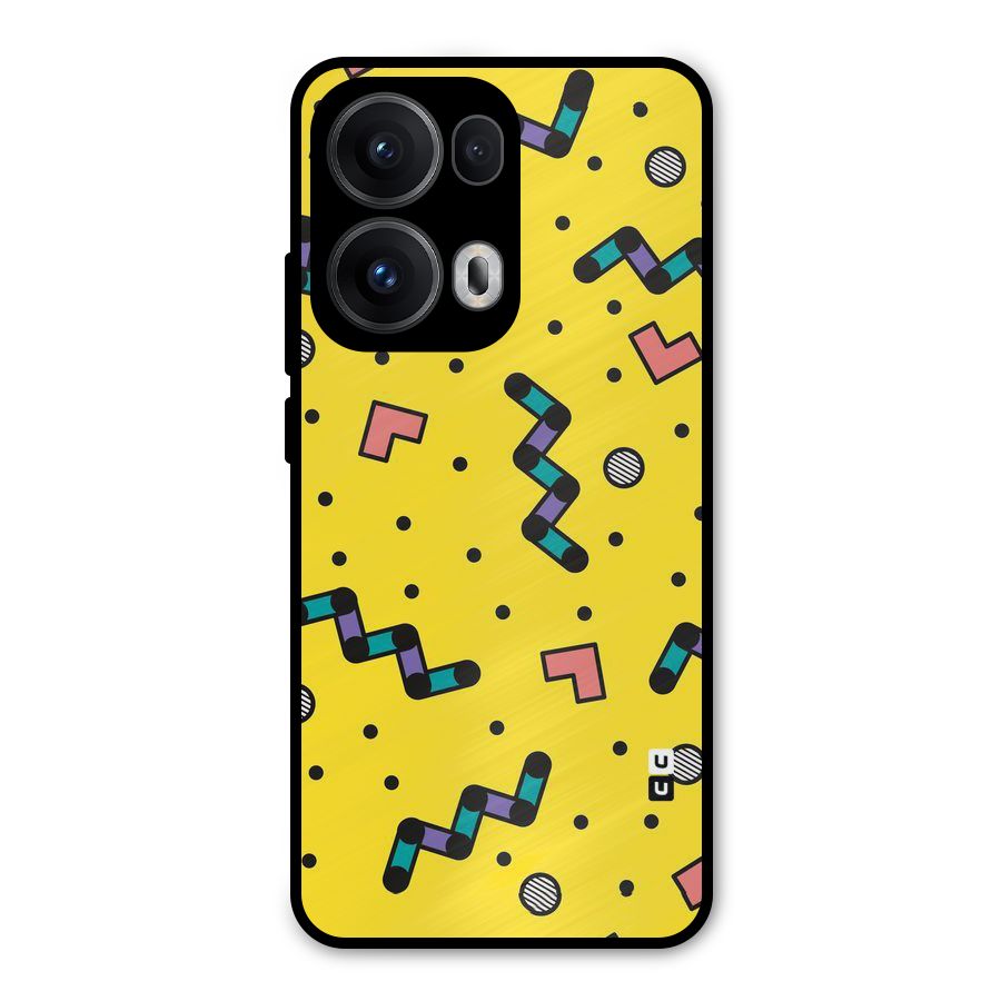 Block Shades Metal Back Case for Oppo Reno13 Pro