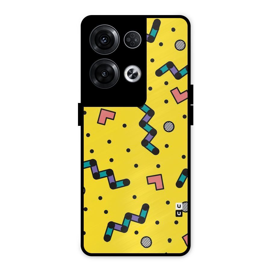 Block Shades Metal Back Case for Oppo Reno8 Pro 5G