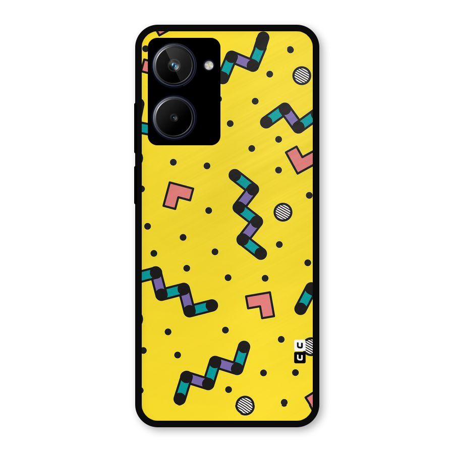 Block Shades Metal Back Case for Realme 10
