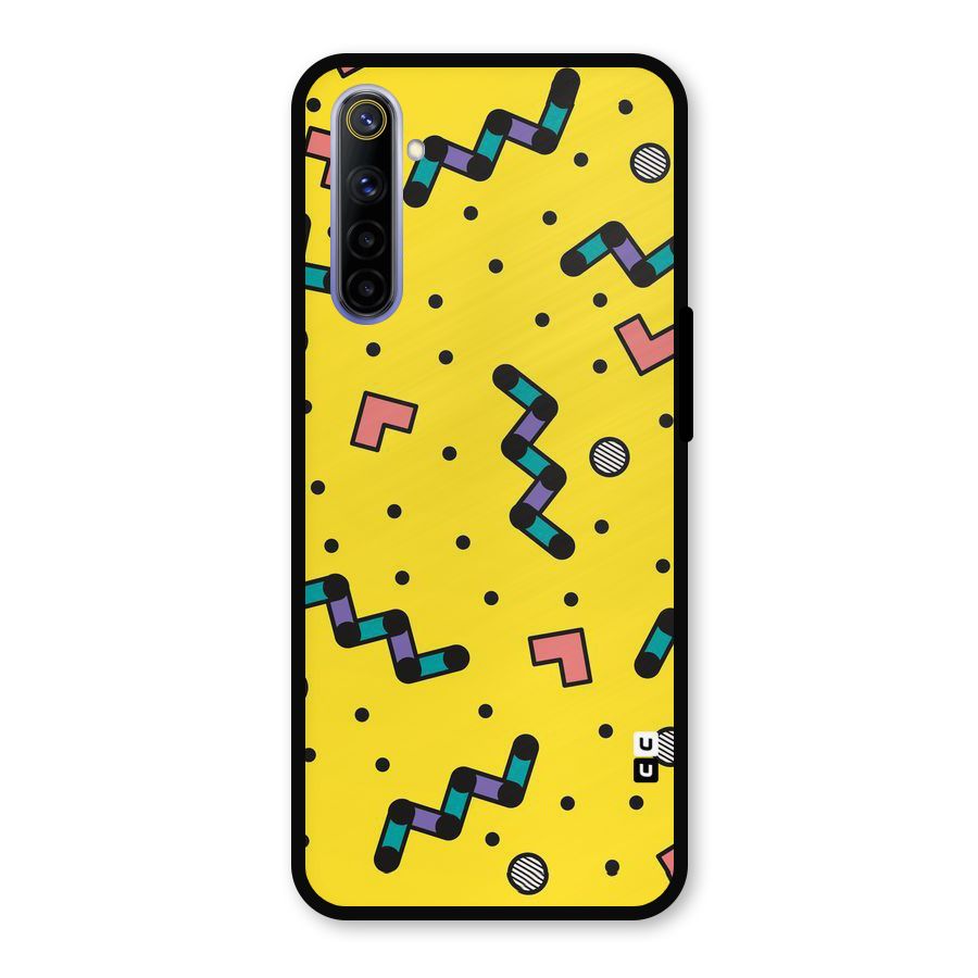 Block Shades Metal Back Case for Realme 6