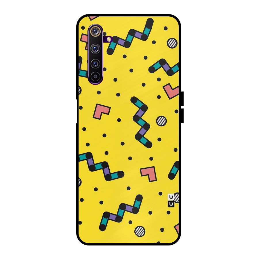 Block Shades Metal Back Case for Realme 6 Pro