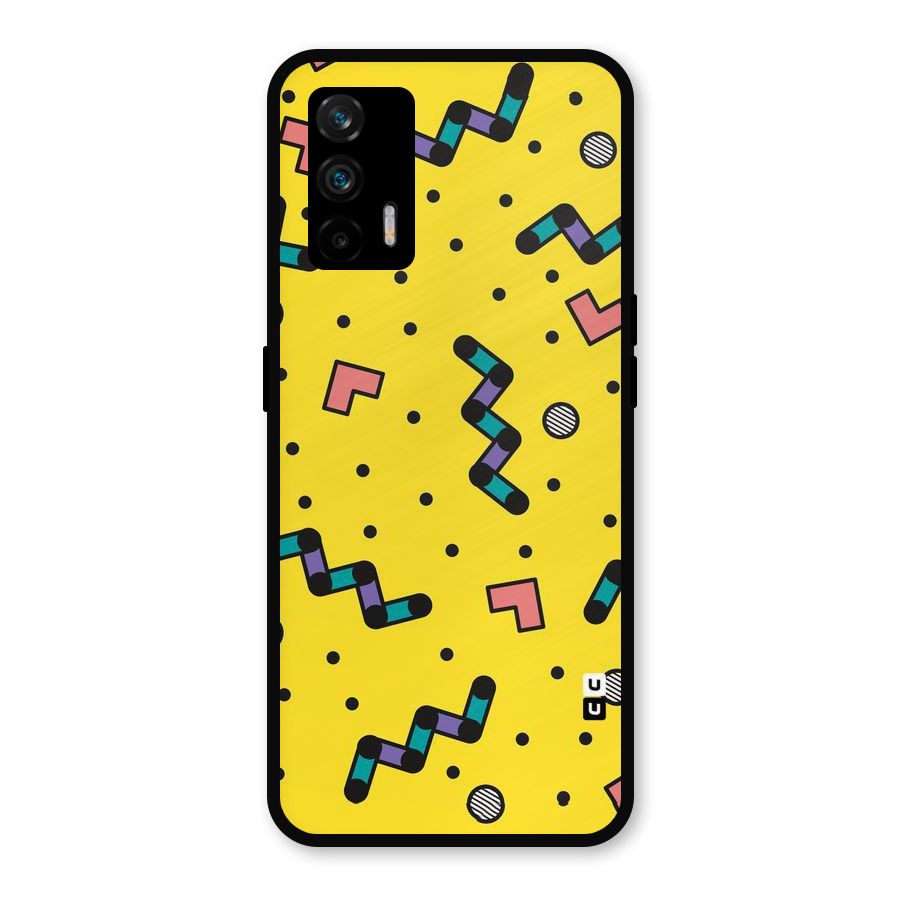 Block Shades Metal Back Case for Realme GT 5G
