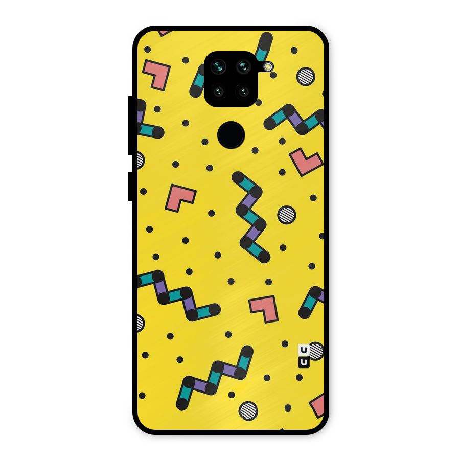 Block Shades Metal Back Case for Redmi Note 9