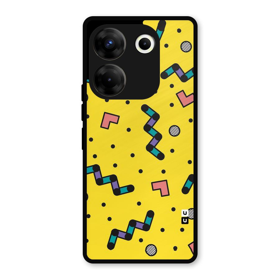 Block Shades Metal Back Case for Tecno Camon 20