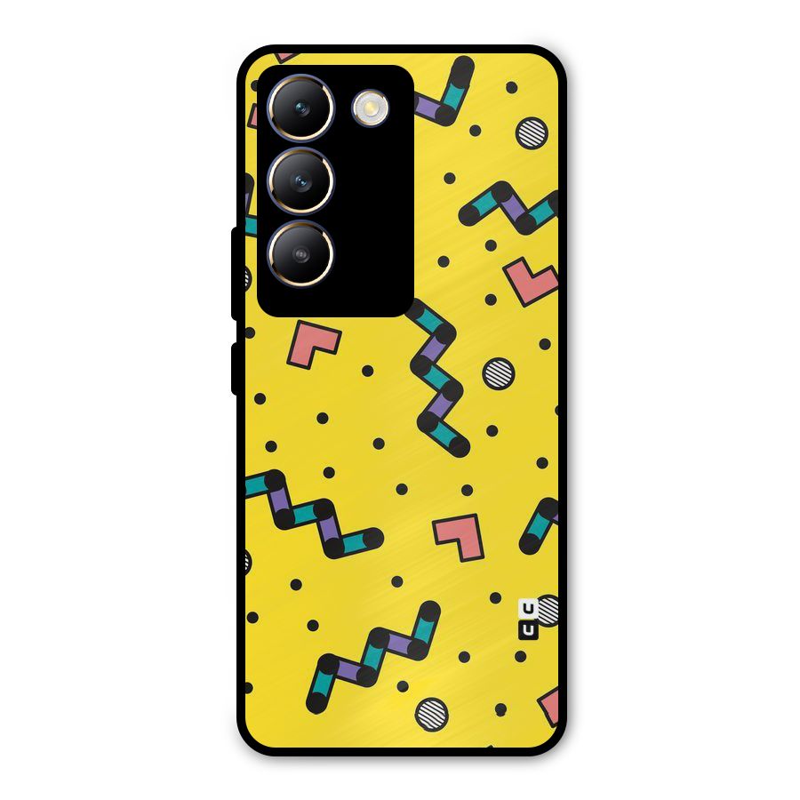 Block Shades Metal Back Case for Vivo T3 5G