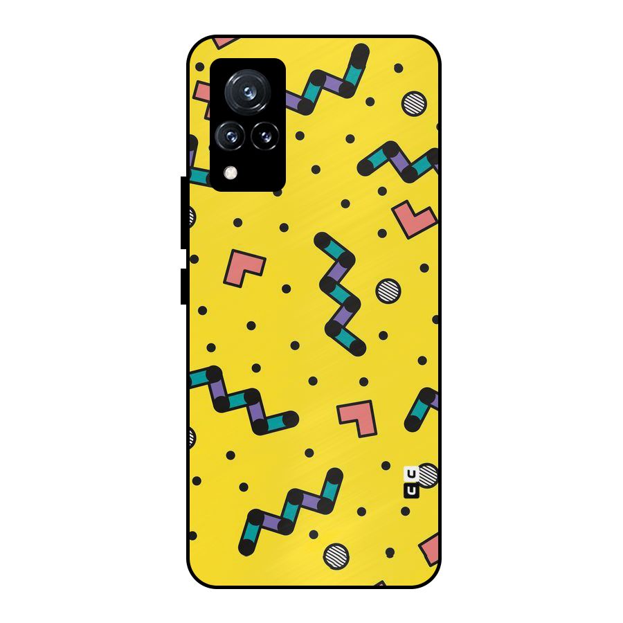 Block Shades Metal Back Case for Vivo V21 5G