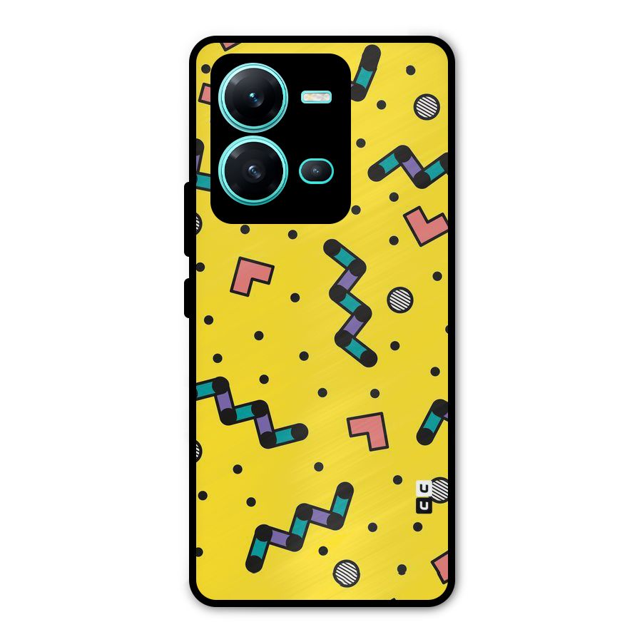 Block Shades Metal Back Case for Vivo V25