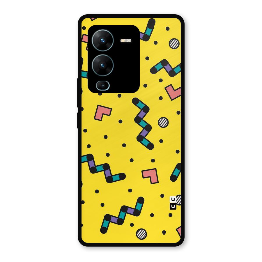 Block Shades Metal Back Case for Vivo V25 Pro