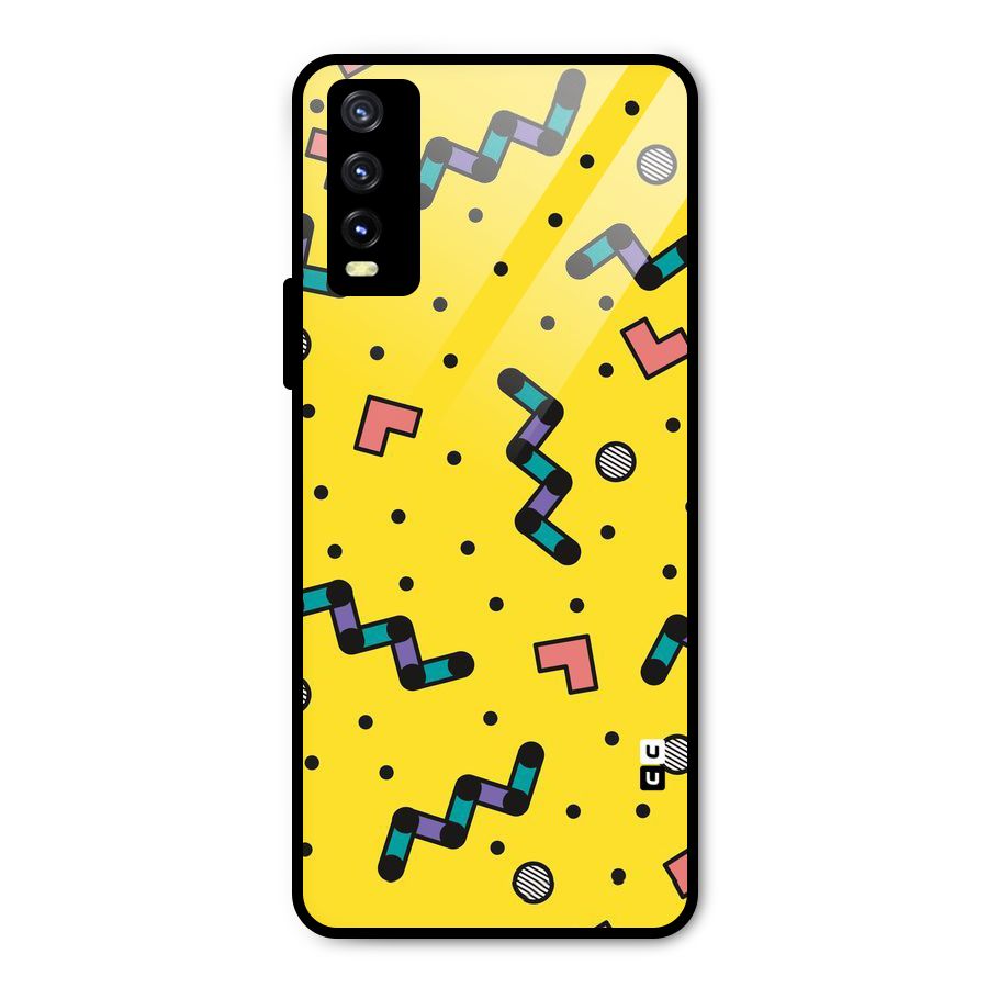 Block Shades Metal Back Case for Vivo Y20 2021