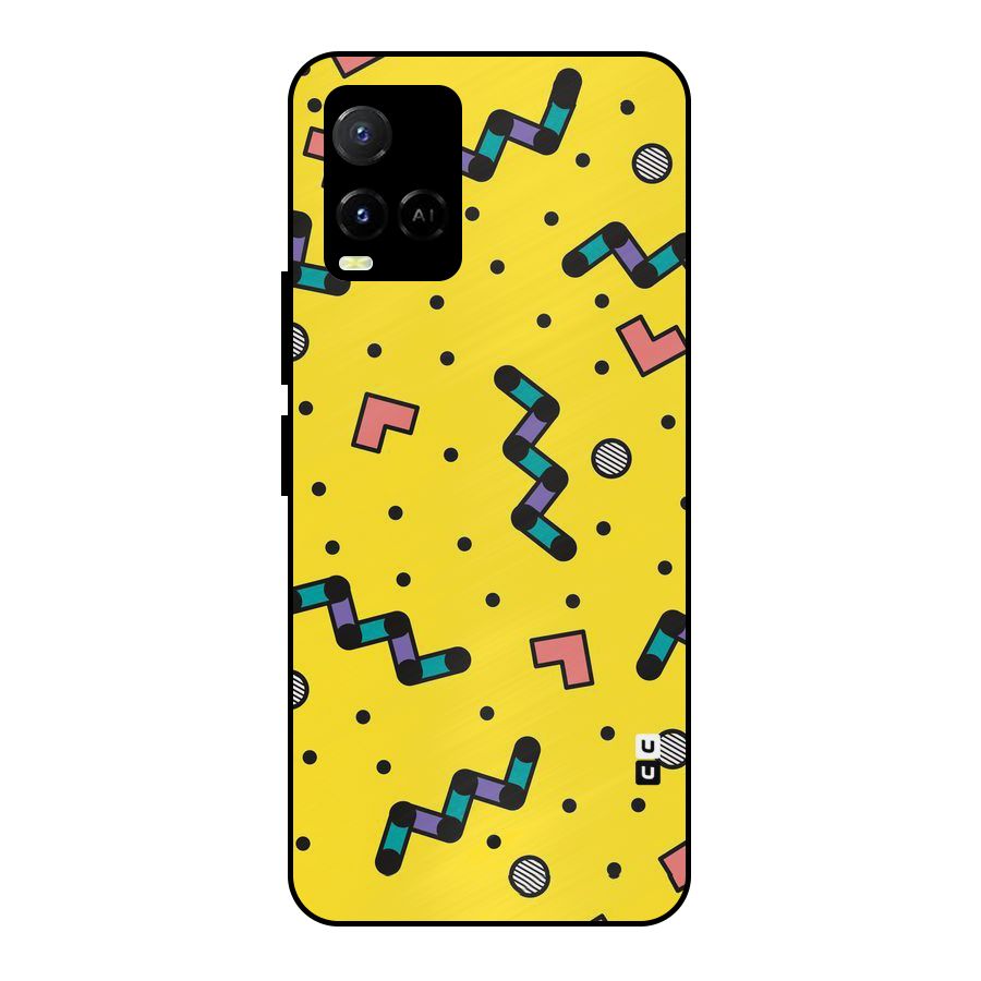 Block Shades Metal Back Case for Vivo Y21A