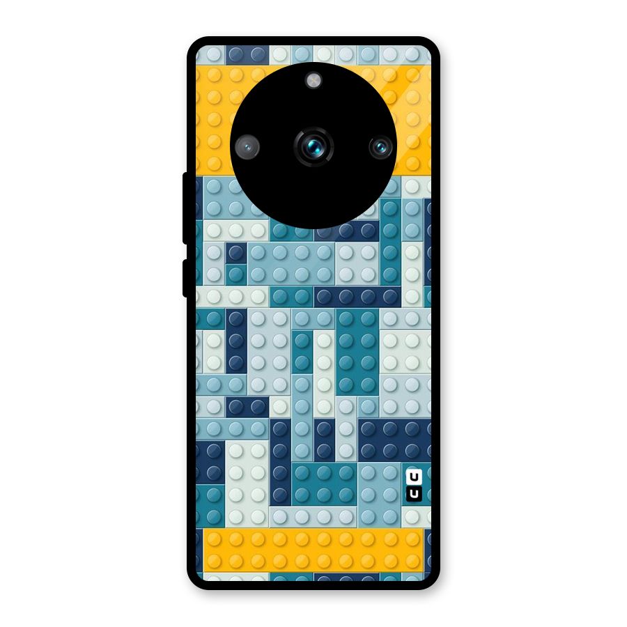 Blocks Blues Glass Back Case for Realme 11 Pro Plus