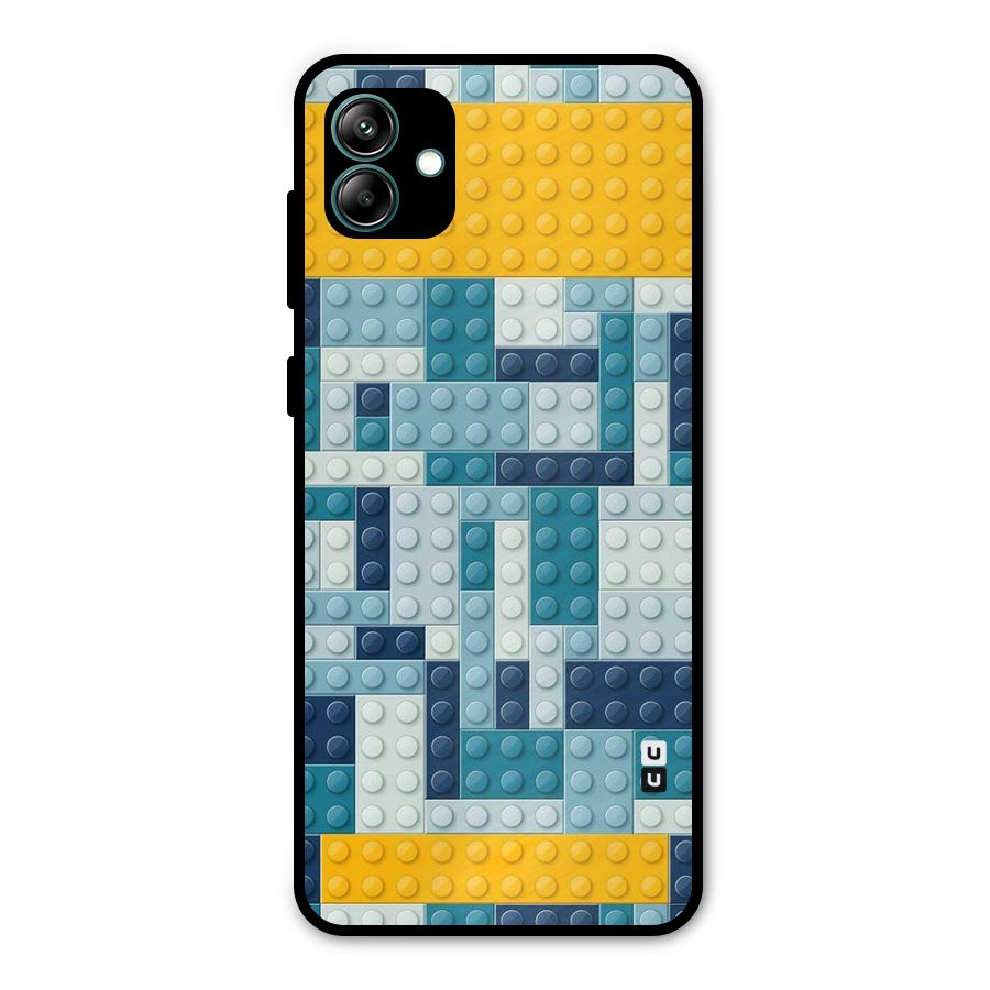 Blocks Blues Metal Back Case for Galaxy A04