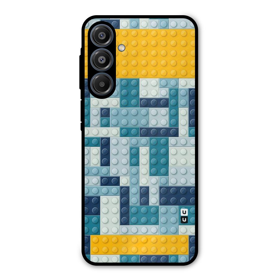 Blocks Blues Metal Back Case for Galaxy A16 5G