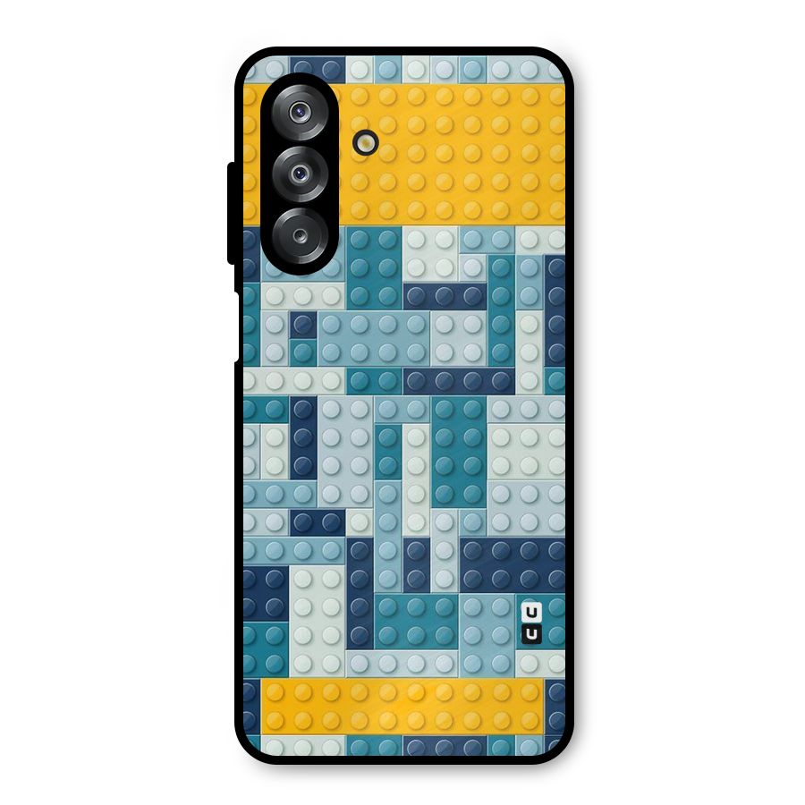 Blocks Blues Metal Back Case for Galaxy A26
