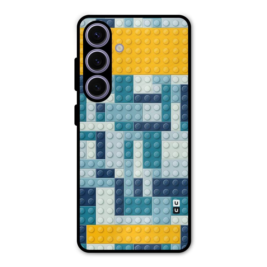 Blocks Blues Metal Back Case for Galaxy S24