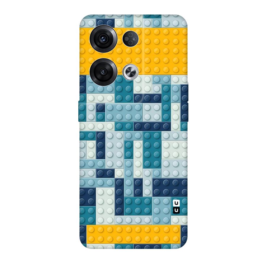Blocks Blues Original Polycarbonate Back Case for Oppo Reno8 Pro 5G