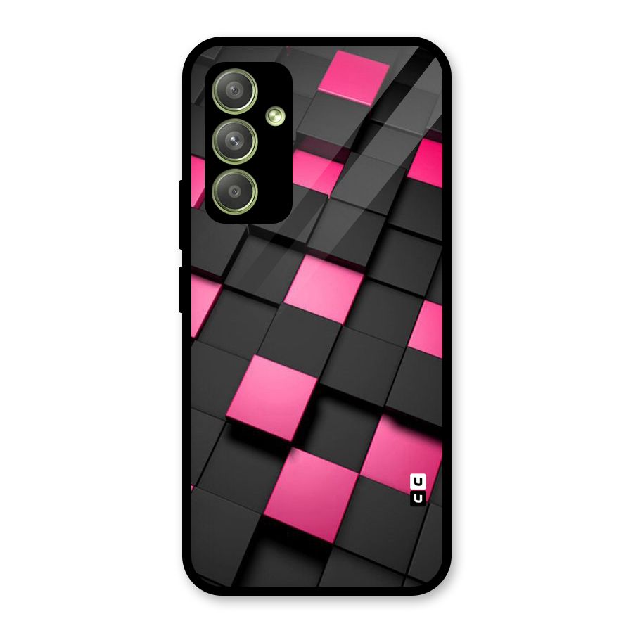 Blocks Diagonal Glass Back Case for Galaxy A54