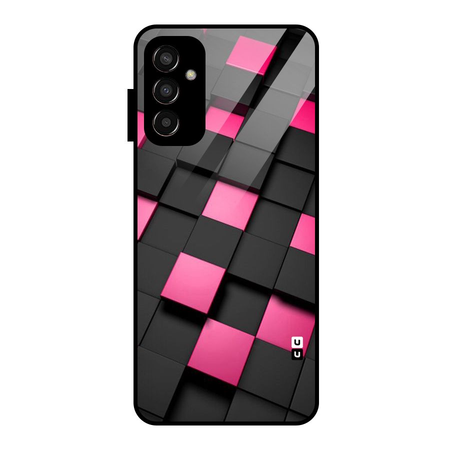 Blocks Diagonal Glass Back Case for Galaxy F13