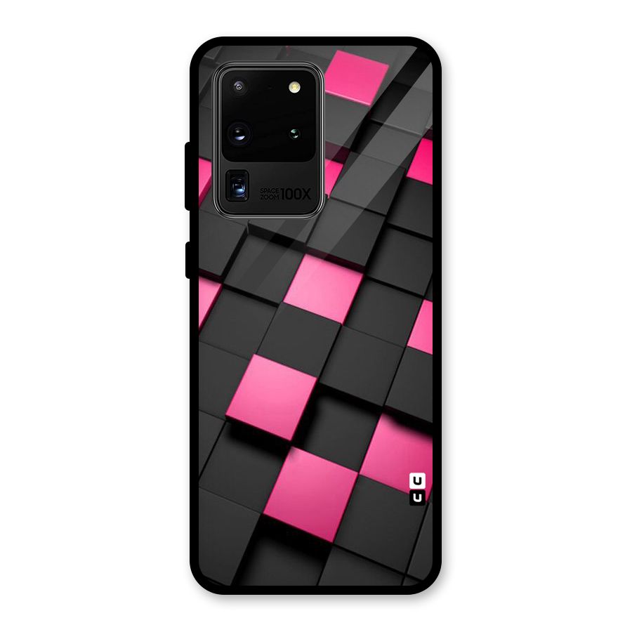 Blocks Diagonal Glass Back Case for Galaxy S20 Ultra