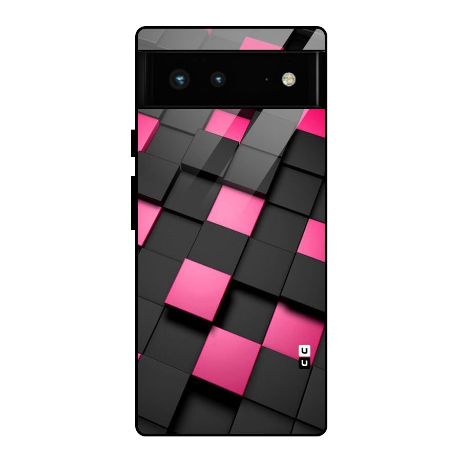 Blocks Diagonal Glass Back Case for Google Pixel 6