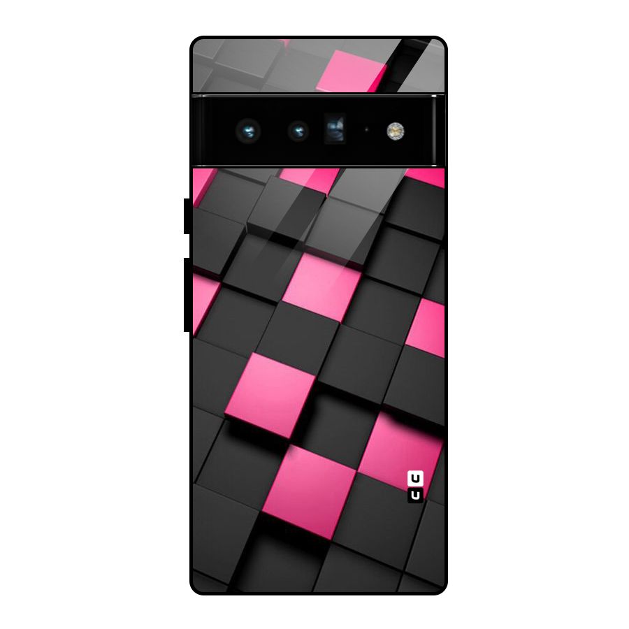 Blocks Diagonal Glass Back Case for Google Pixel 6 Pro