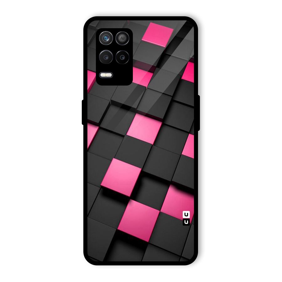 Blocks Diagonal Glass Back Case for Realme 8s 5G