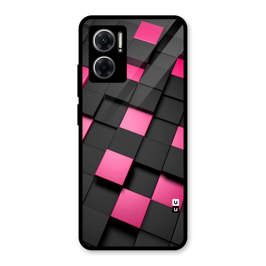 Blocks Diagonal Glass Back Case for Redmi 11 Prime 5G