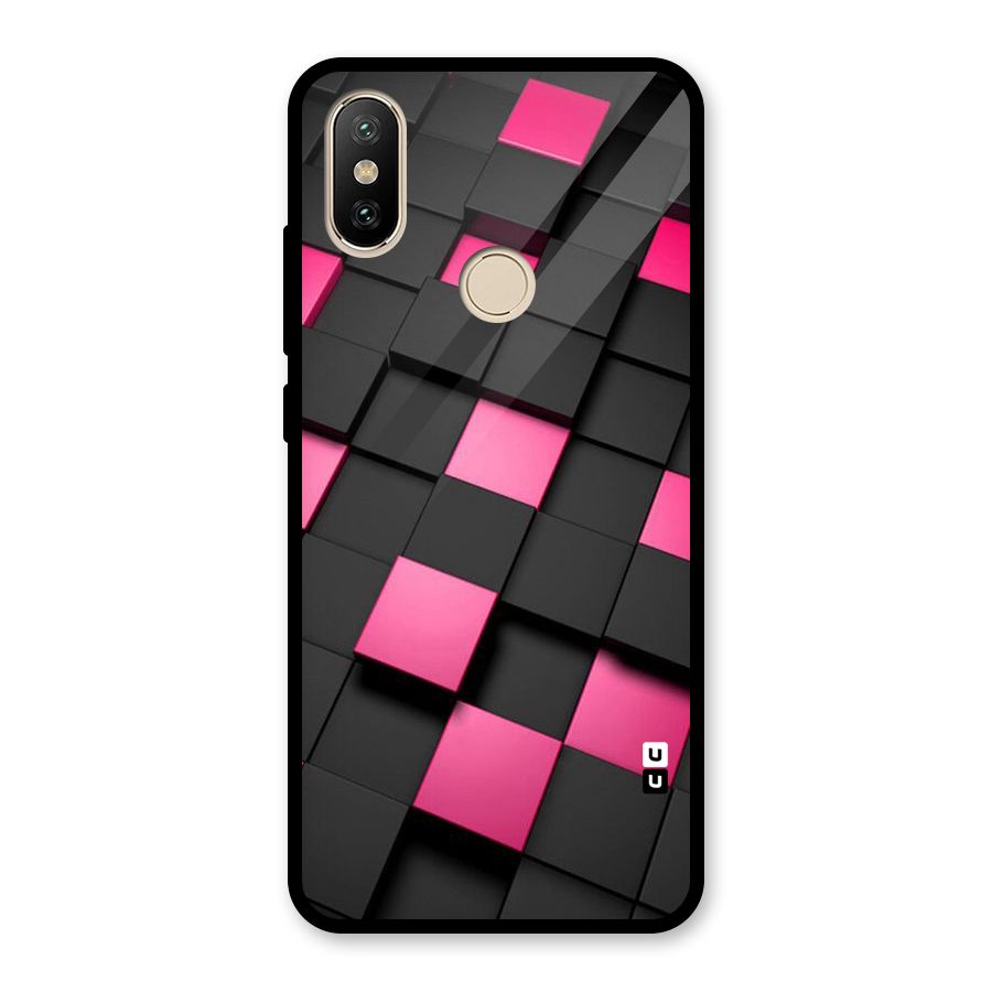 Blocks Diagonal Glass Back Case for Redmi A2