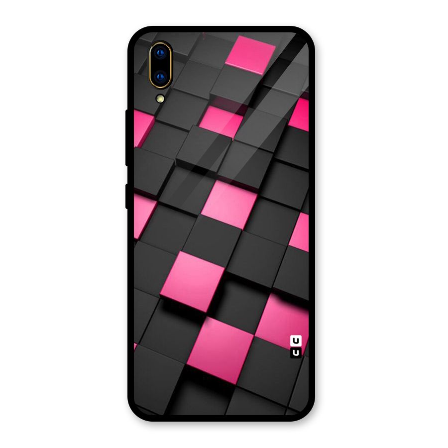 Blocks Diagonal Glass Back Case for Vivo V11 Pro