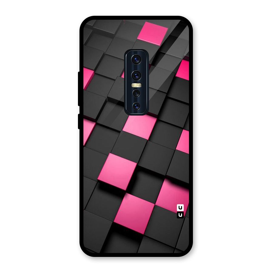 Blocks Diagonal Glass Back Case for Vivo V17 Pro