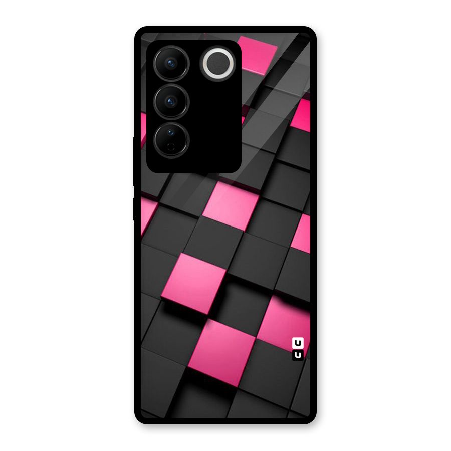 Blocks Diagonal Glass Back Case for Vivo V27