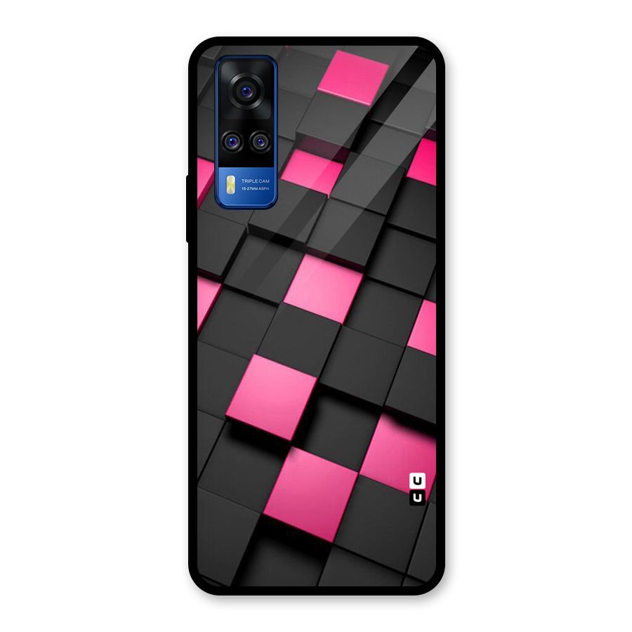 Blocks Diagonal Glass Back Case for Vivo Y31