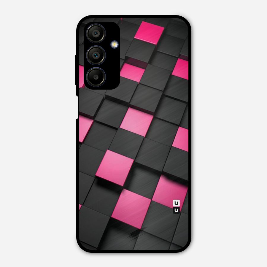 Blocks Diagonal Metal Back Case for Galaxy A15 5G