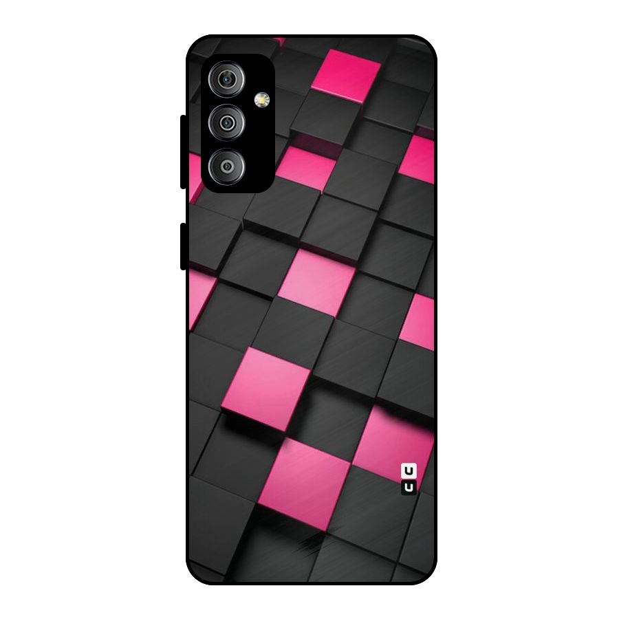 Blocks Diagonal Metal Back Case for Galaxy F23