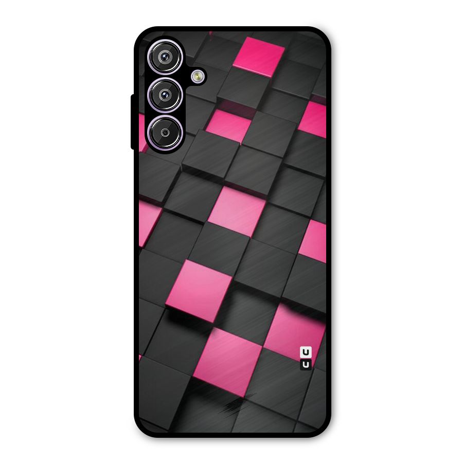 Blocks Diagonal Metal Back Case for Galaxy M15