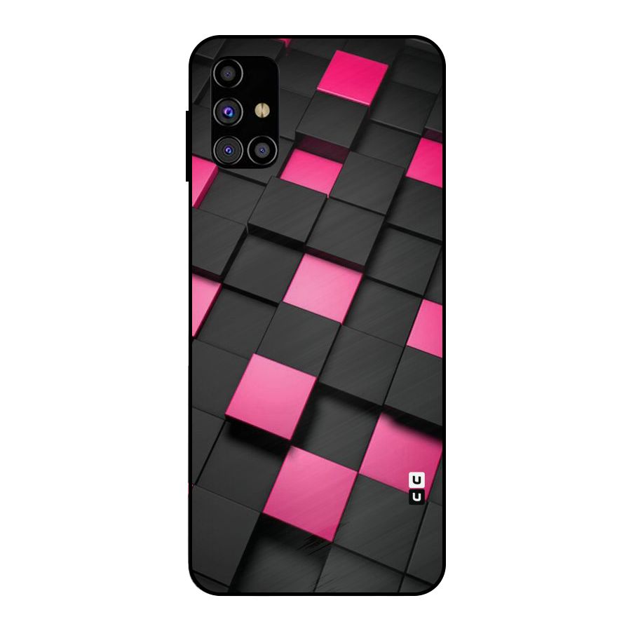 Blocks Diagonal Metal Back Case for Galaxy M31s
