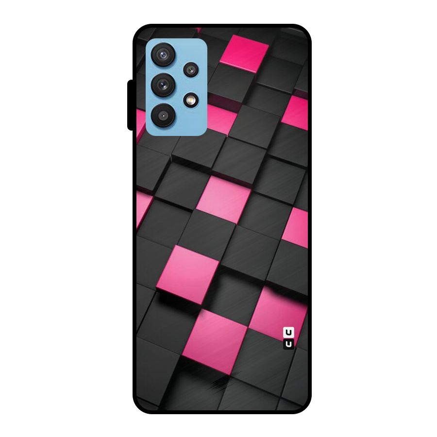 Blocks Diagonal Metal Back Case for Galaxy M32 5G