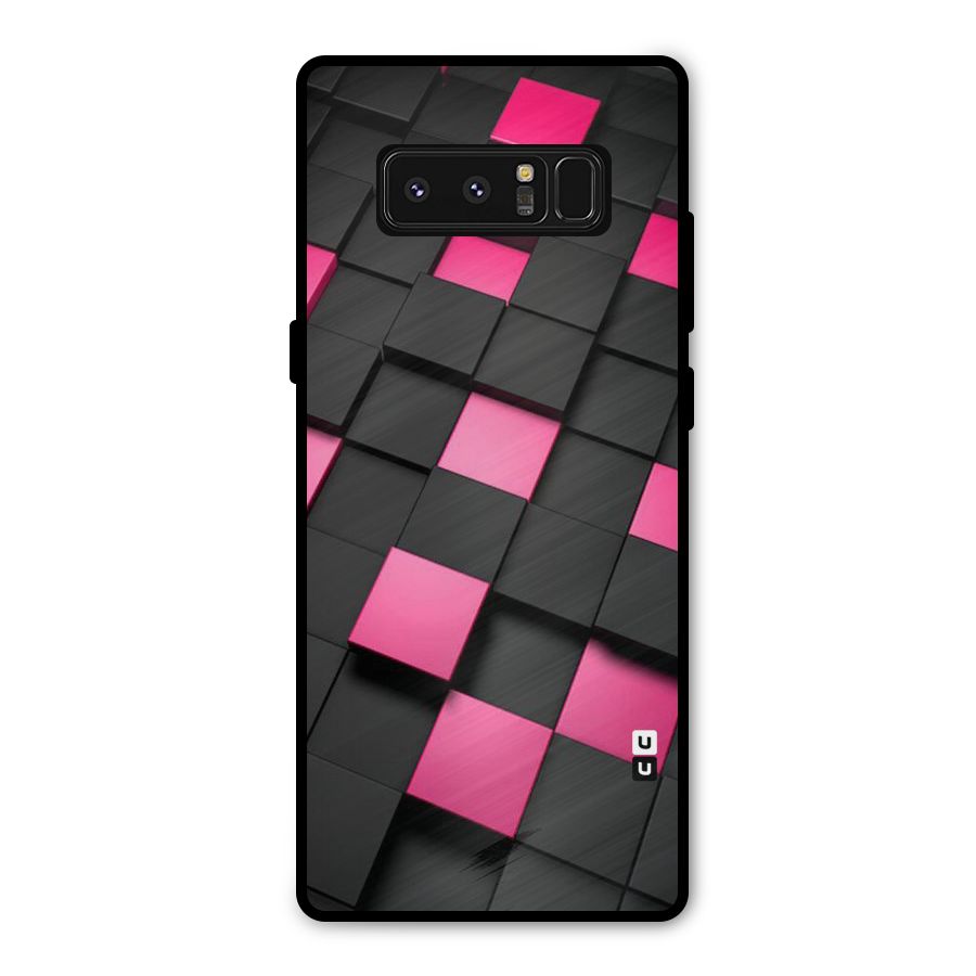 Blocks Diagonal Metal Back Case for Galaxy Note 8