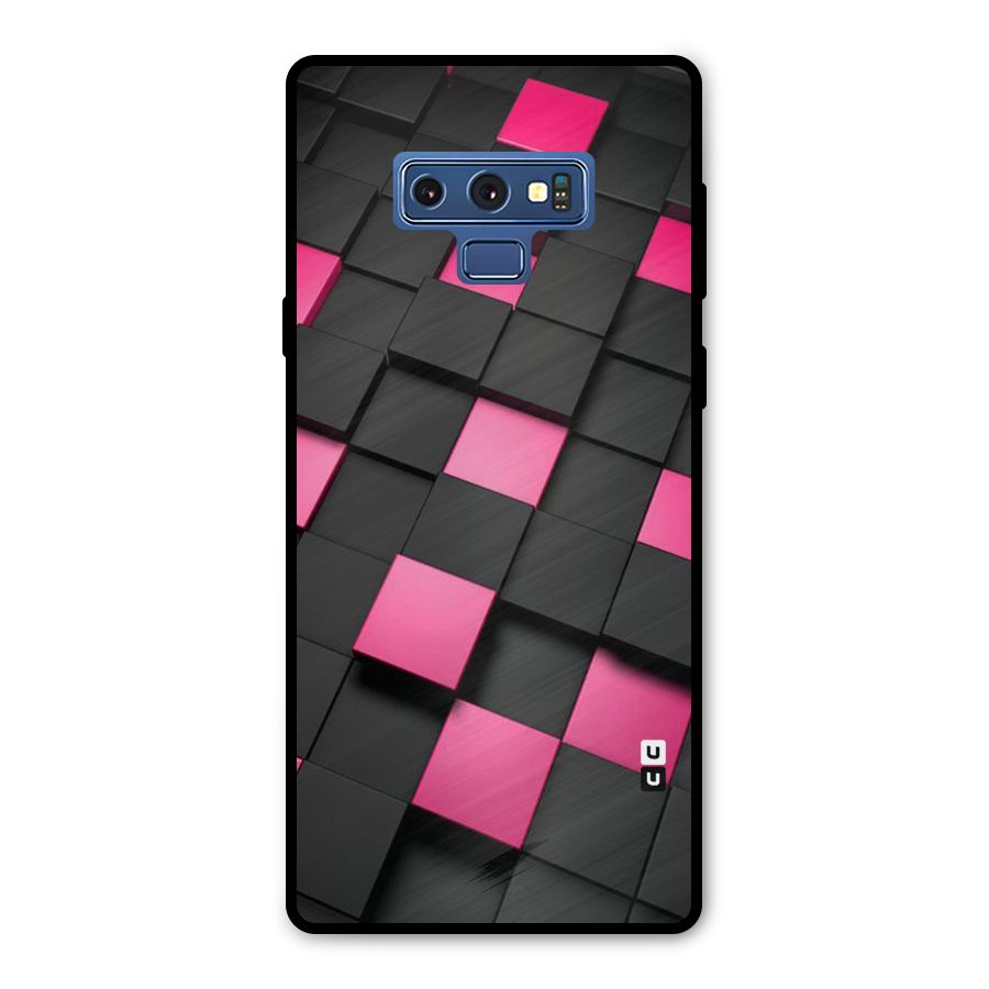 Blocks Diagonal Metal Back Case for Galaxy Note 9