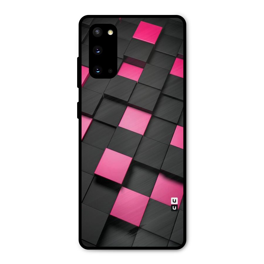 Blocks Diagonal Metal Back Case for Galaxy S20