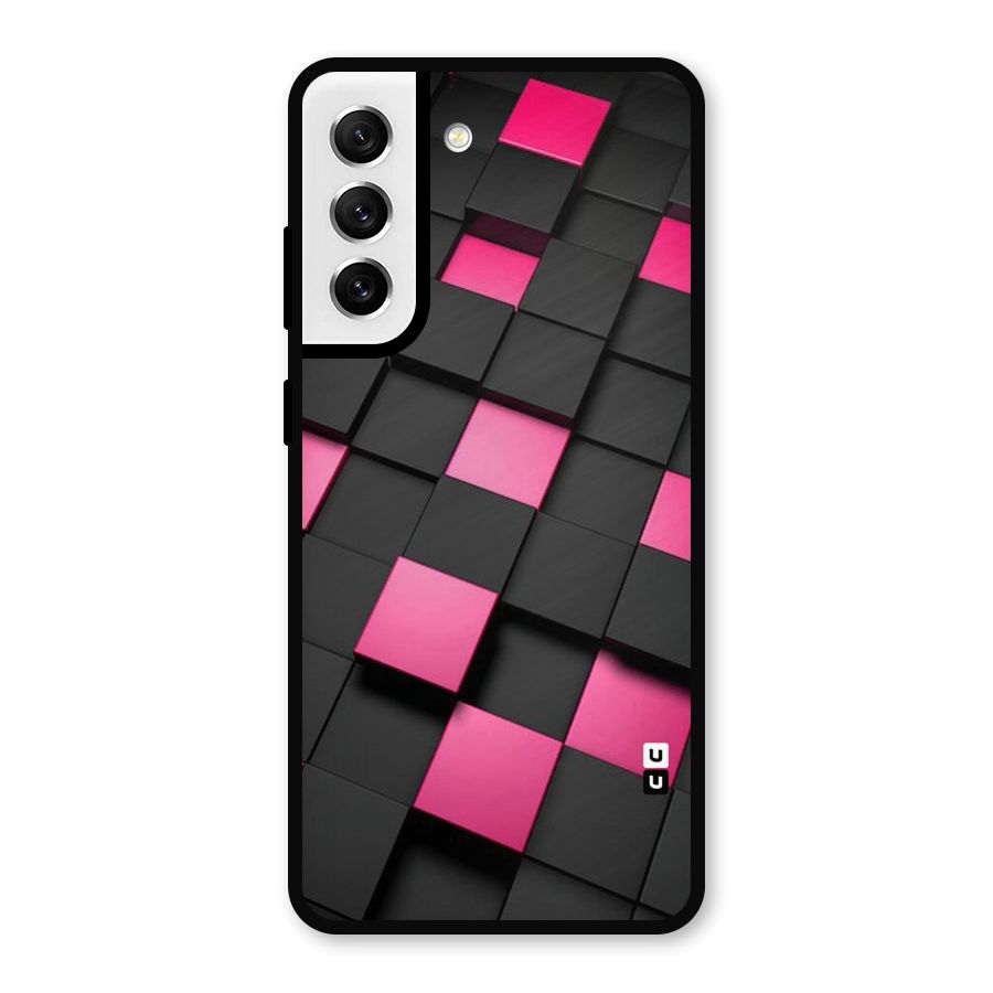 Blocks Diagonal Metal Back Case for Galaxy S21 FE 5G