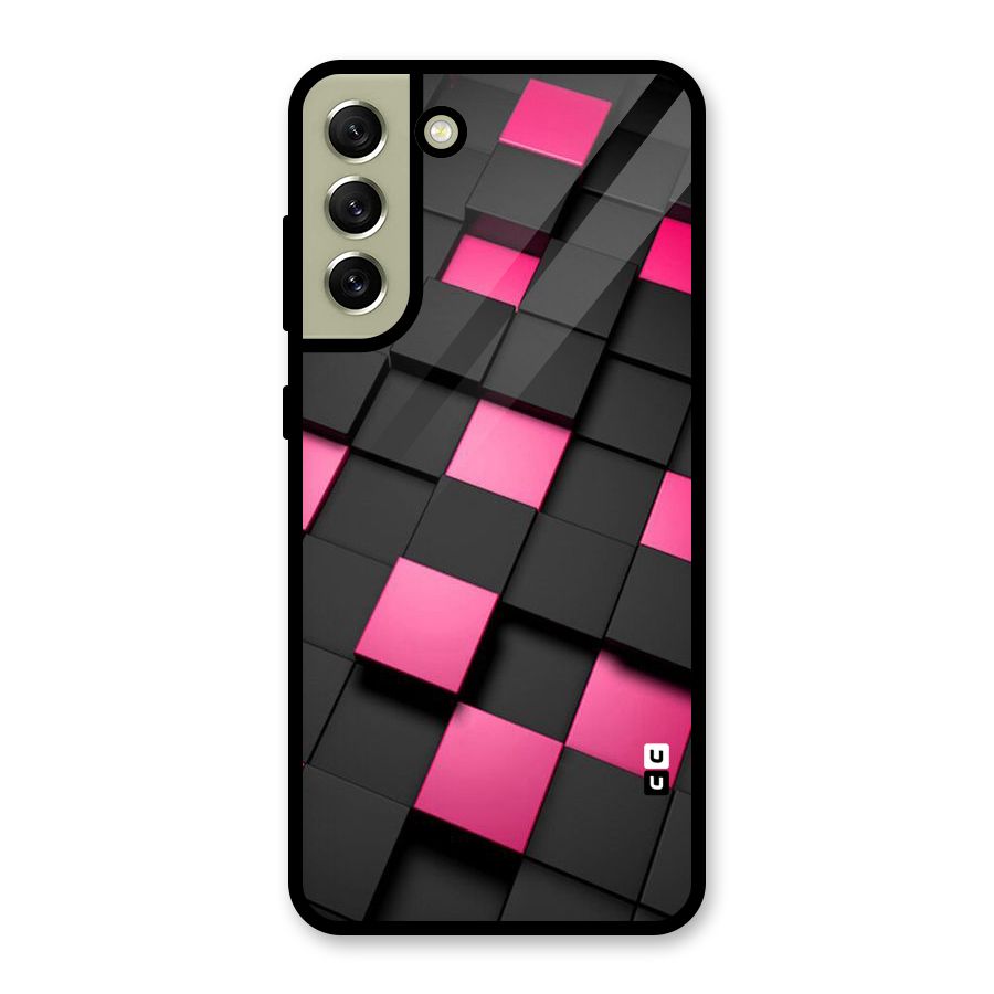 Blocks Diagonal Metal Back Case for Galaxy S21 FE 5G (2023)