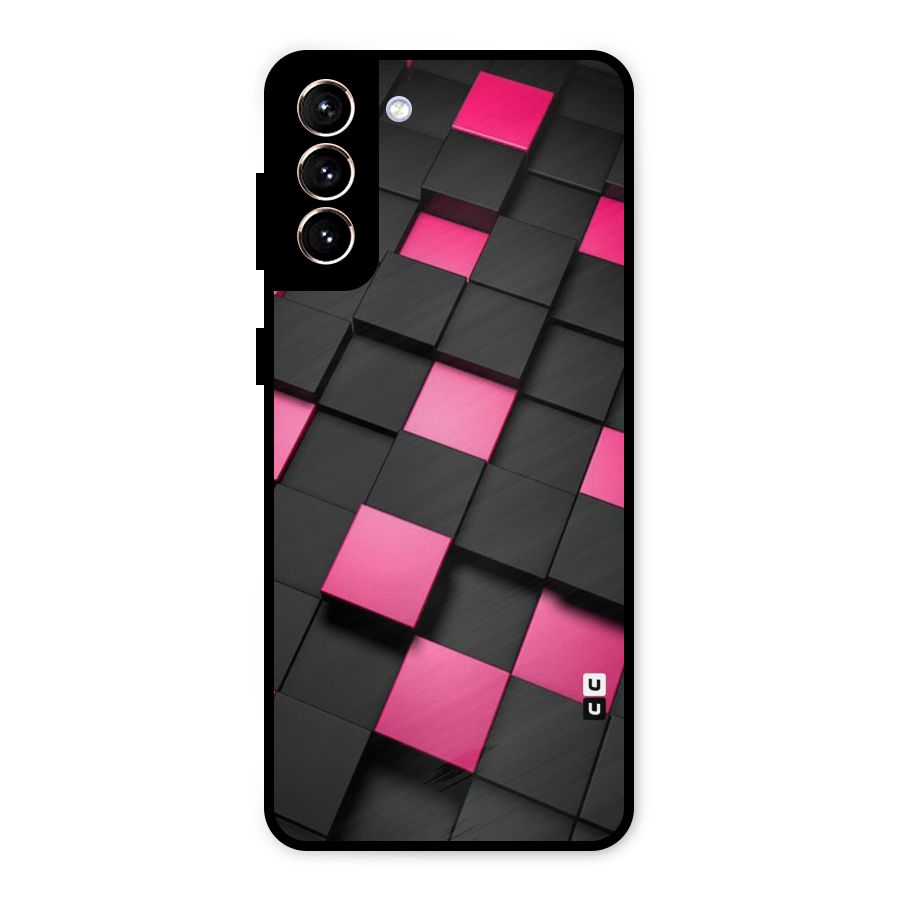 Blocks Diagonal Metal Back Case for Galaxy S21 Plus