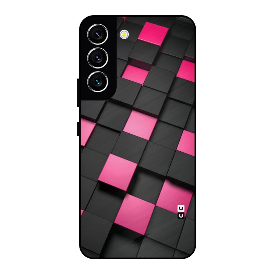 Blocks Diagonal Metal Back Case for Galaxy S22 5G