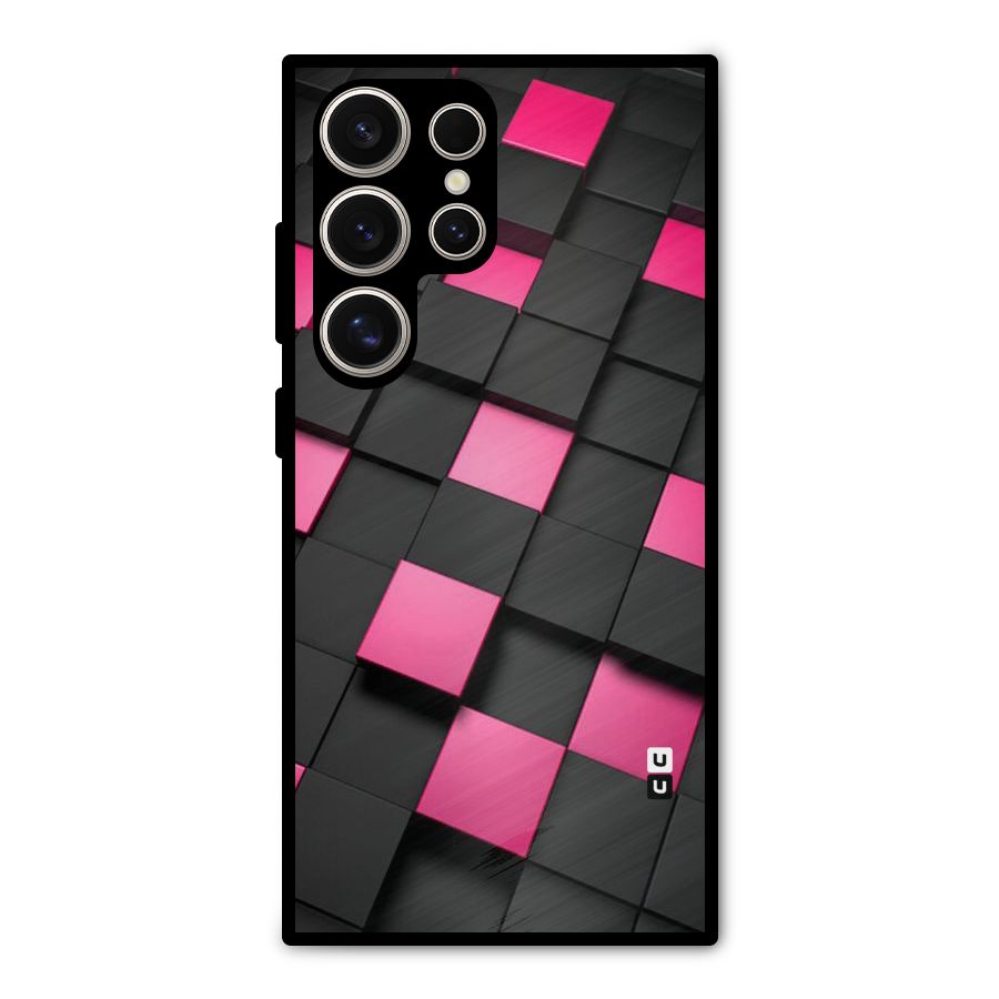 Blocks Diagonal Metal Back Case for Galaxy S24 Ultra