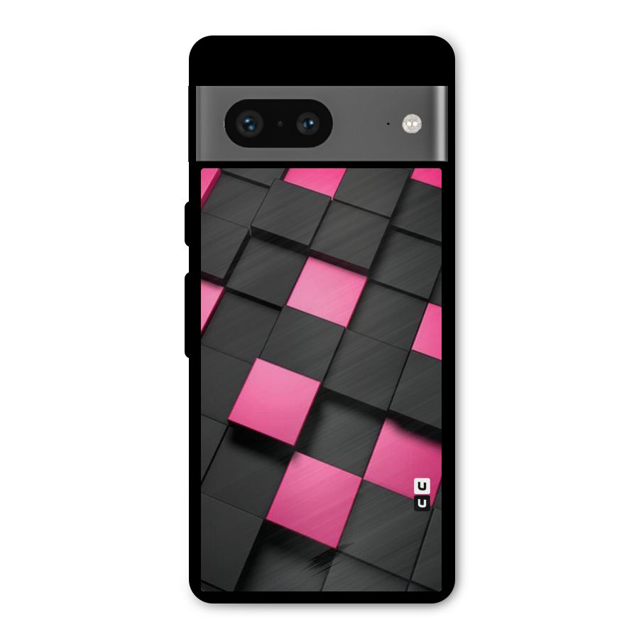 Blocks Diagonal Metal Back Case for Google Pixel 7